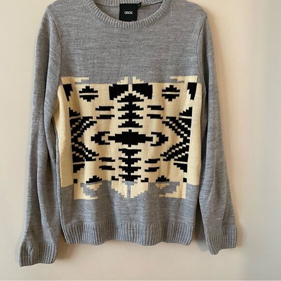 Asos-Patterned Sweater (Size:Medium) - Picture 2 of 7